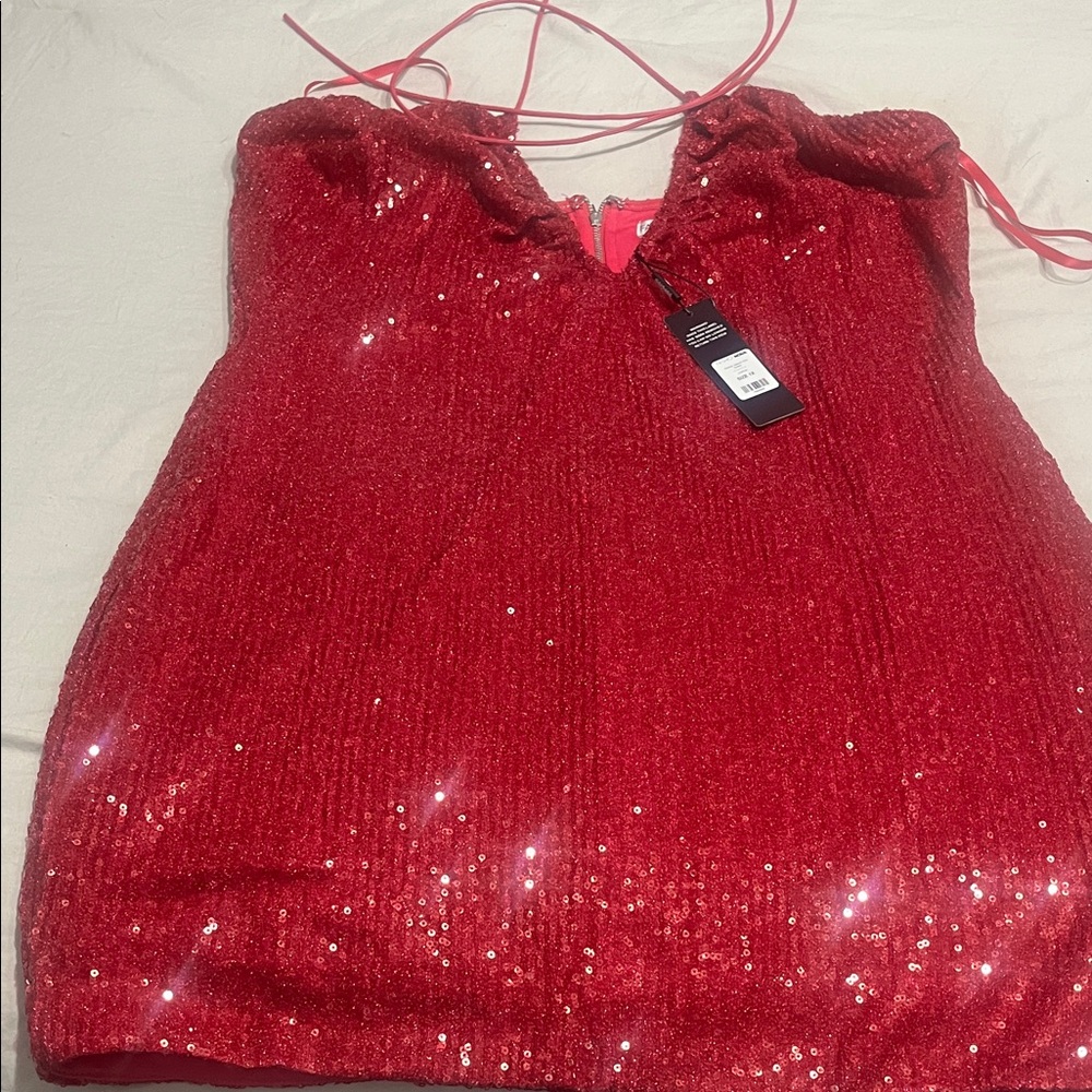 Fashion Nova Sparkling Pink Sequin Dress